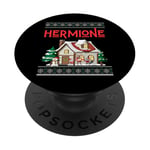 Hermione Pull de Noël moche pour homme femme garçon fille PopSockets PopGrip Adhésif