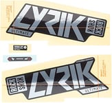 ROCKSHOX Lyrik Ultimate Decal Kit 27,5"/29'' Polar Foil Adulte Unisexe, Noir, Standard