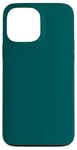 Coque pour iPhone 13 Pro Max Couleur bleu sarcelle foncé simple