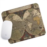 UK Seller Anti-Slip Gaming Mouse Pad Mat PC Laptop Retro Vintage World Map Cool