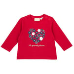 Chicco, T-shirt a maniche lunghe, Bébé fille, Rosso, 3A, Conçu en Italie