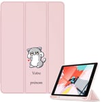 Housse Ipad Mini 6 Rose Avec Motif Chat Manga Personnalisee