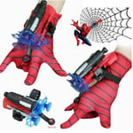 Barn Spiderman Web Shooter Launcher Leksakshandske Dart Cosplay