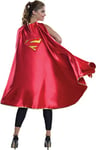 Rubies Women's Dc Superheroes Deluxe Supergirl Cape Costume Accessory, As Shown, One Size