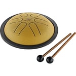 Meinl Sonic Energy MSTD3G Mini Steel Tongue Drum, B Major, Gold