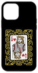 iPhone 12 mini King Of Hearts Doodle - Vintage Graphic Card Game Lover Case