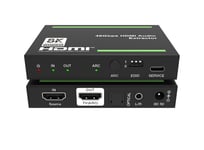 NÖRDIC 8K HDMI 2.1 ARC Extractor - SPDIF + 3,5 mm ekstraksjon, HDMI CEC Dolby Digital/DTS, Atmos, Dolby Vision, HDR10+