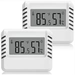 Csparkv - Thermomètre Hygromètre Numérique, 2pcs Mini Thermomètre Intérieur, Grand écran lcd, Portables, Enregistrement Min/Max, pour Maison