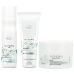 Lot Pour Cheveux Ricci WELLA Kit Nutricurls Boucles shampoo + mask + conditioner