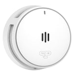 Smoke Alarm, 10 Years Battery, Smoke Alarms for Home, Fire Alarm with Mute Remotely Function,Big Test/Silence Button Smoke Alarms, Conforms EN14604, UKCA (1 Smoke)