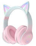 Cute Cat 2.0 - On-Ear Bluetooth Høretelefoner til børn - Pink