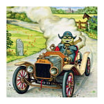 Mr Toad's Motor Car Birthday Card - Vintage Artwork From Wind in the Willows