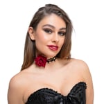 Rose & Thorn Choker Adults Halloween Fancy Dress Accessory Gothic Day Of The Dea