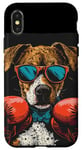 Coque pour iPhone X/XS Événement de combat amusant avec ce costume de chien de boxe amusant