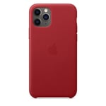 Coque en cuir pour Apple iPhone 11 Pro - Rouge - Neuf