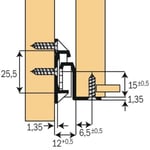 Fulterer - coulisse tiroir blc .FR2021-50