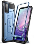 SUPCASE Unicorn Beetle Pro Series Coque de Protection Double Couche Robuste avec béquille pour Samsung Galaxy S20 5G (2020) 6,2" Bleu