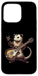 Coque pour iPhone 15 Pro Max Retro Possum Rock Music Men Kids Women Funny Opossum Rock