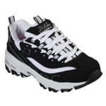 Skechers Flickor D`lites Största Fan Snörning Av Faux Leather Tr