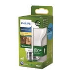 Philips LED Light Bulb Classic, UltraEfficient,100W, 1535Lm, A60, E27 2700K, Frosted Glass, dimmable