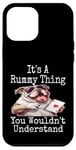 Coque pour iPhone 12 Pro Max Funny It's A Rummy Thing You Wouldn't Understand Jeu de cartes