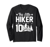 Hiking Kids 10th Birthday Outdoor Hiking Kids Long Sleeve T-Shirt