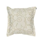 Marimekko - Pieni Piirto Unikko cc 50x50 cm Linen, Straw - Pynteputer og putetrekk - Beige