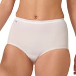 Sloggi Trosor 2P Basic Plus Maxi Briefs Vit bomull 38 Dam