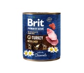 Brit Premium by Nature Turkey maksan koiran märkäruoalla, 800 g