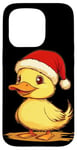 iPhone 15 Pro Yellow Duckling in Xmas Mood Outfit for Boys and Girls Case