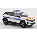 PEUGEOT 3008 2023 POLICE MUNICIPALE WITH RED & YELLOW STRIPING 1:43 Norev