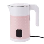 (Pink)Electric Tea Kettle 2L Water Heater 304 Stainless Steel For Dormitory