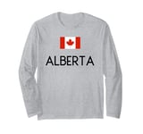 Alberta Canada Vacations Travel Canadian Women Men Country Long Sleeve T-Shirt