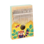 Janod Bois-Jouet d'Imitation et Éveil Musical-17 Clés en Métal-Kalimba Enfant avec Sons Doux-Dès 3 Ans, J07659, Multicolore