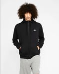 Nike Sweat-Shirt C / à Capuche Sportswear Club Toison, Homme - 010 ( Noir/Blanc)