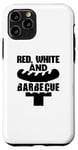 Coque pour iPhone 11 Pro Rouge Blanc et Barbecue - Amusant BBQ Lover