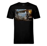 T-Shirt Homme Col Rond Fallout 4 Vaisseau Jeux Video Apocalypse Survival