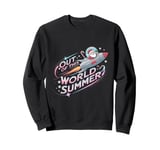 Out of This World Summer Santa Spaceship Adventure Design Sweatshirt