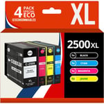 123CONSOMMABLES - PGI-2500XL - Pack 4 Cartouche encre Compatible pour Canon PGL-2500 PGI 2500XL PGL2500XL pour Canon Maxify MB5150 MB5450 MB5050 MB5350 MB5050 MB5155 (1 Noir / 1 Cyan / 1 Magenta / 1 Jaune)