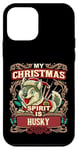 Coque pour iPhone 12 mini Husky My Christmas Spirit Père Noël