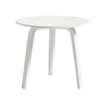 HAY - Bella Coffee Table, White, Ø45 x H39 cm - Soffbord - Vit - Trä