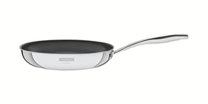 Tramontina Grano Non-Stick Frying Pan Stainless Steel for Induction, Electric, Gas and Ceramic Glass Hobs, ‎Cookware, Kitchen, 20 cm, 1.2 litres, 62155207