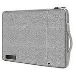 iSOUL Housse imperméable antichoc pour ordinateur portable 15 pouces pour MacBook Pro/Surface Book/XPS 15/Chromebook/HP/Lenovo - Gris 15 pouces