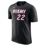 T-Shirt Nike Miami Heat Icône Nn Tee " Butler " DR6383-018 Noir Blanc Imprimé