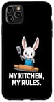 Coque pour iPhone 11 Pro Max Rabbit Chef My Kitchen My Rules Cooking Lovers