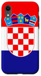 Coque pour iPhone XR Croatie Drapeau Cadeau croate pour les Croates