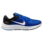 Nike Air Zoom Structure 24 Men's Road Running Shoes, Old Royal White Black Racer Blue, 8 UK