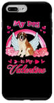 iPhone 7 Plus/8 Plus My Dog Is My Valentine Funny St Bernard Dog Valentines Day Case