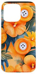 Coque pour iPhone 15 Pro Max Motif de boutons de couture tropicaux orange aquarelle