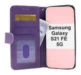 Zipper Standcase Wallet Samsung Galaxy S21 FE 5G (SM-G990B) (Lila)